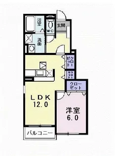 ツイン タウン 白石坂 II【1階】の間取り