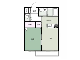 ブルーベル【1階】の間取り