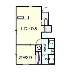パテオ富塚【1階】の間取り