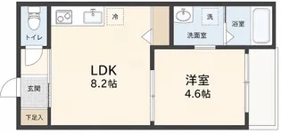 K39クラージュ山陽園【2階】の間取り