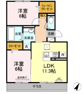 Regulus C棟【3階】の間取り