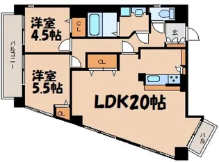 エーデル坂【7階】の間取り