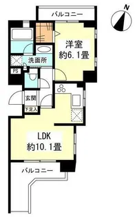 リバーレ自由が丘【3階】の間取り