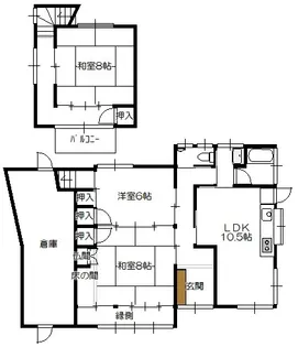 広島県廿日市市可愛【一戸建】の間取り