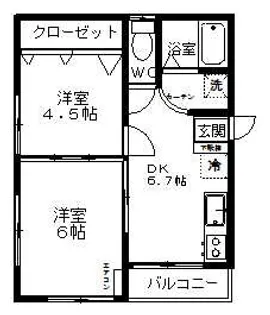 コンフォート榴【2階】の間取り
