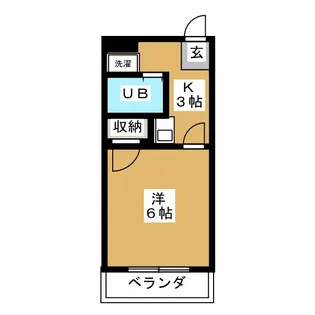 ハイム入船【2階】の間取り