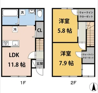 広島県福山市千田町2【一戸建】の間取り