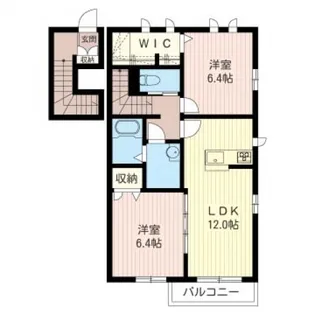 ヴェルディール【2階】の間取り