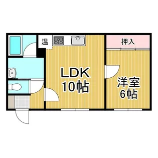 メゾンビエンド【1階】の間取り