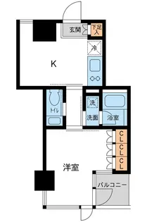レジデンス白金パークフロント【5階】の間取り