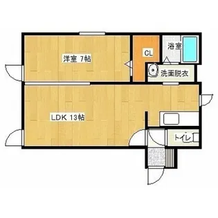 クオーレイースト【3階】の間取り