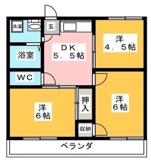 グリーンヒルタカハシ【2階】の間取り
