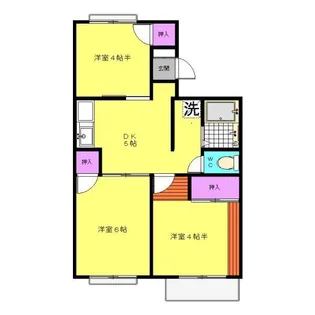ハッピーマンション【2階】の間取り