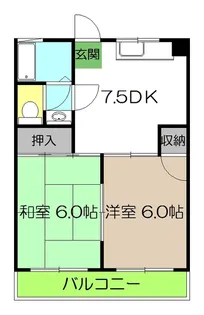 コーポミルキーウェイII【3階】の間取り