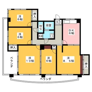 YUWA【4階】の間取り