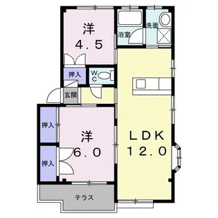 UraraIII【1階】の間取り