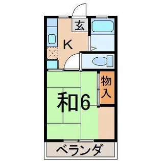 コーポつばきだて【2階】の間取り