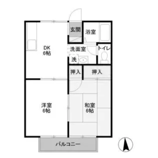 ニューエクセルハイム【2階】の間取り