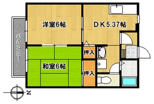 サンライフ井口【2階】の間取り