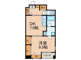 ノプレア加志雅【5階】の間取り