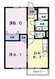 エルデムZEN B【2階】の間取り