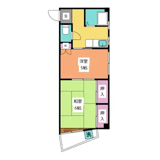 上野コーポ【3階】の間取り