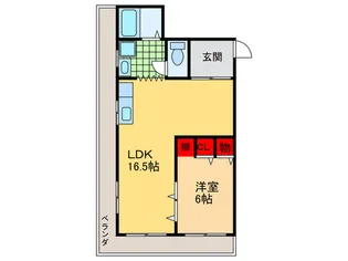 ケベック【3階】の間取り
