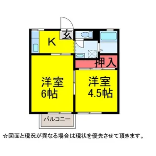 吉田ハイツ【2階】の間取り
