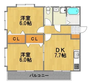 メゾン・ベルアーム【3階】の間取り
