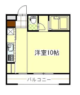 サウスパークハイツ【1階】の間取り