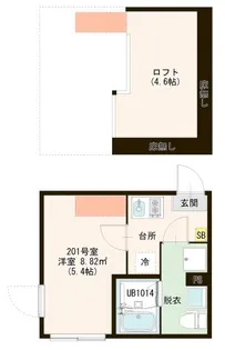 Haleoli Aoto【1階】の間取り