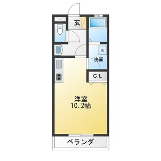WEST VILLEGE【1階】の間取り