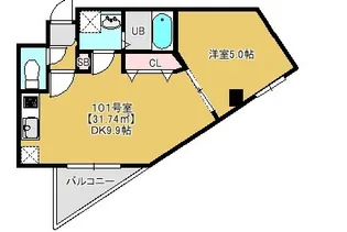 WEST COURT SOGA【1階】の間取り
