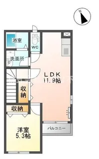 サンフラワー【2階】の間取り