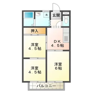 コーポプラスパーチャ A【2階】の間取り