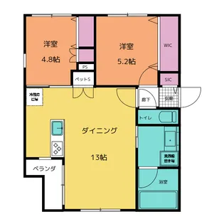 キャリアライズ湘南【2階】の間取り