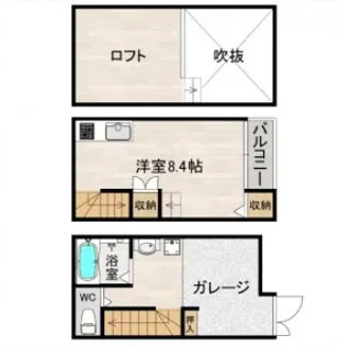 サンバレー美野島【2階】の間取り