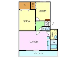 静岡県三島市谷田【マンション】の間取り