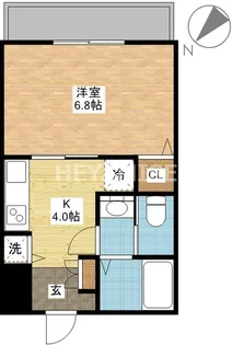 ヒルズHARADA【3階】の間取り