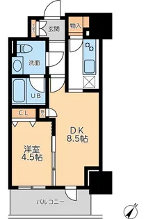 東京都渋谷区幡ヶ谷2【マンション】の間取り