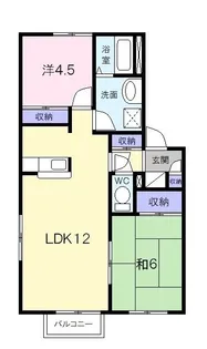 アーバンスクエアB【1階】の間取り