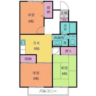ルセール小林【1階】の間取り