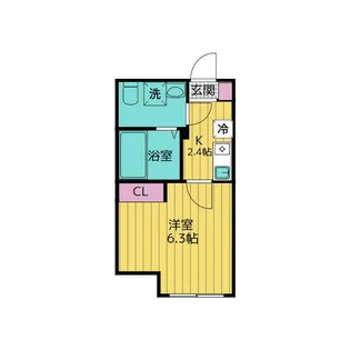 東京都足立区千住中居町【アパート】の間取り
