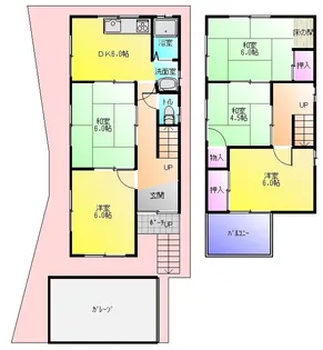 大阪府羽曳野市はびきの3【一戸建】の間取り