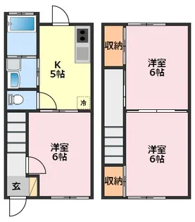 千葉県柏市篠籠田【アパート】の間取り