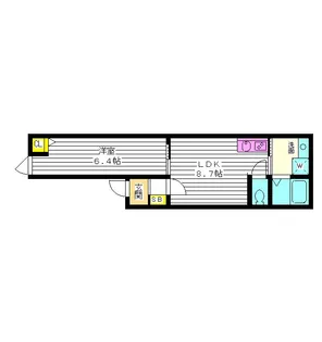 東京都練馬区豊玉南1【アパート】の間取り