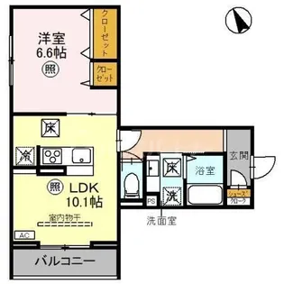 埼玉県さいたま市北区土呂町2【アパート】の間取り