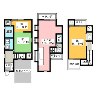 埼玉県川口市上青木4【一戸建】の間取り