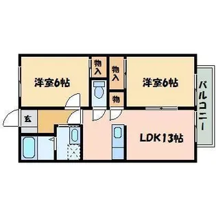 ウェルヴィラ・M【2階】の間取り