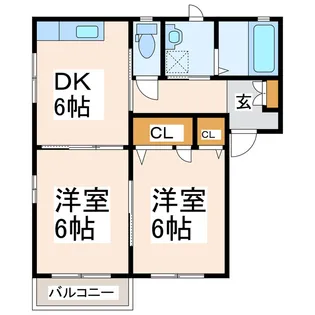 ファミール琴平【2階】の間取り